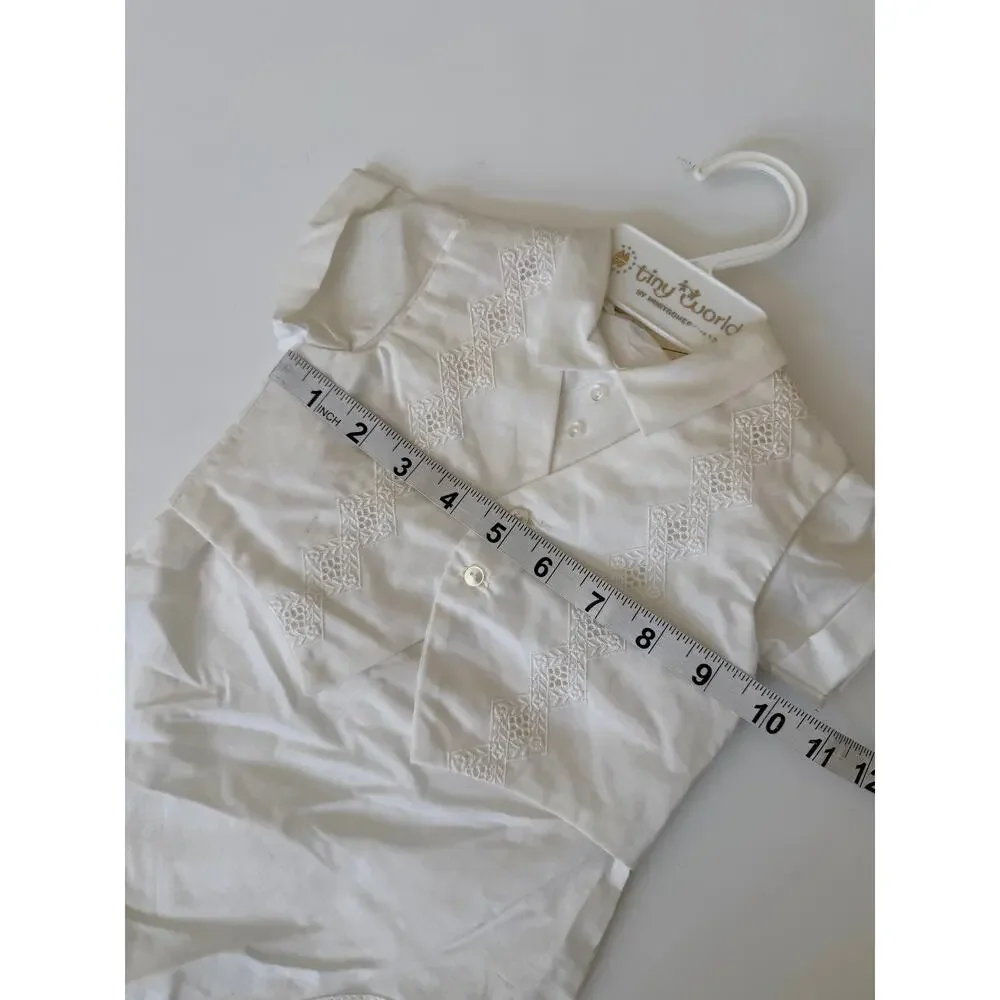 Vintage Tiny World Christening Romper Set - New & Timeless